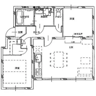 なるみグリーンコーポ【4階】の間取り