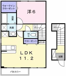 ビサイド・シー2【2階】の間取り