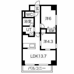 Van cleef【8階】の間取り