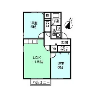 スターヒルズ【202号室】の間取り
