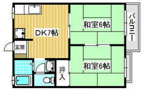 ローゼンハイツ【2階】の間取り