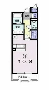 ラフィーネ南広【2階】の間取り
