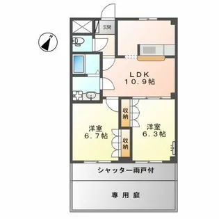 ルミナスハイム【1階】の間取り