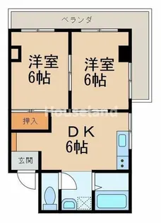 エクシード紀伊 B棟【3階】の間取り