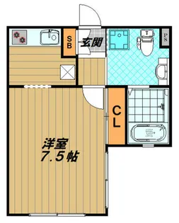 エビラ須磨【1階】の間取り