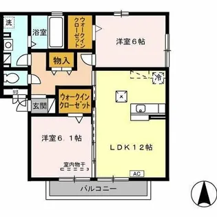 カトル・セゾン【1階】の間取り
