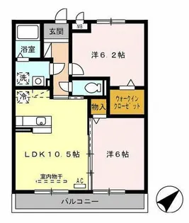 愛知県名古屋市南区鳴尾1丁目【アパート】の間取り