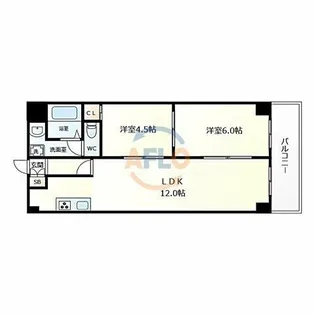 グランドピア都【403号室】の間取り