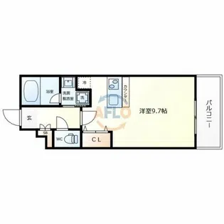 グランジュテ住吉【6階】の間取り