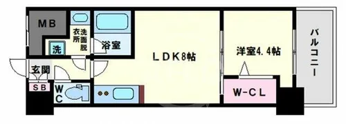 アーバネックス真田山【3階】の間取り