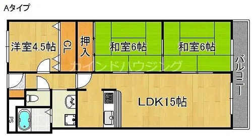 オリーブ高松南【2階】の間取り