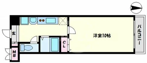 ロイヤルキャッスル【6階】の間取り