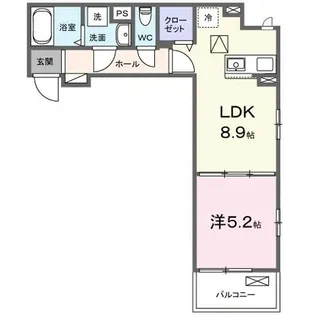ファビュラス M【1階】の間取り