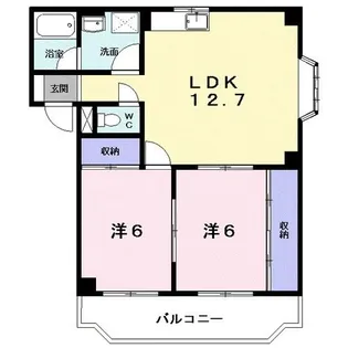 ツインコーポ U【3階】の間取り