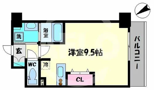 ラルーチェ北梅田【2階】の間取り
