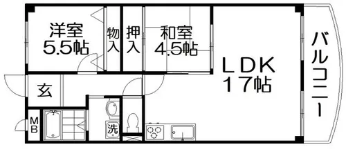 クレインハイツ【2階】の間取り