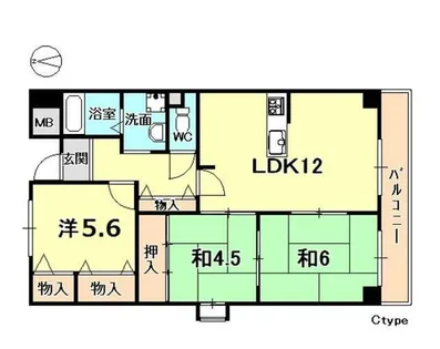 レルンブラール【1階】の間取り