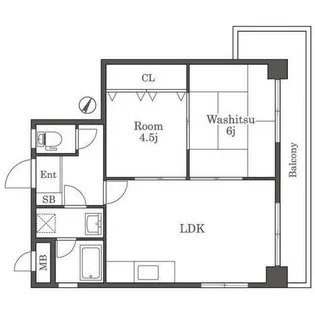 フレマーロ高宮【701号室】の間取り