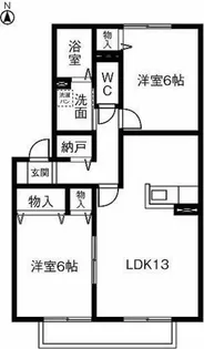 ハートピア北棟【103号室】の間取り