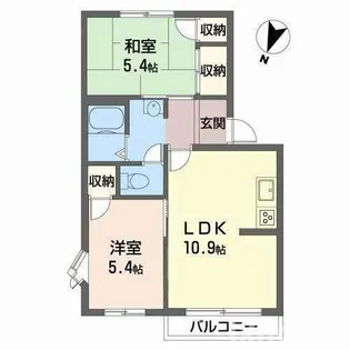 ガーデンハイツ【2階】の間取り