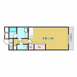 ステーションハイツ南茨木【2階】の間取り