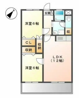 ヴィラロイヤル【2階】の間取り