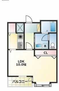 エトワール佐藤【4階】の間取り
