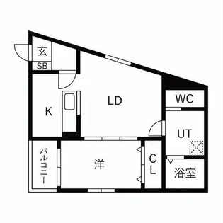 the GARDEN 金山【1階】の間取り