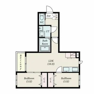 Delica岩塚【3階】の間取り