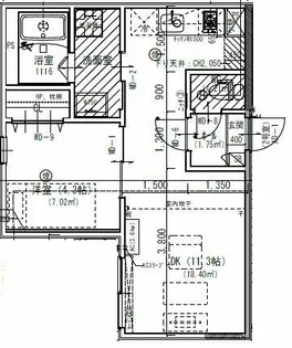 Jack higashinakajimaⅠ【1階】の間取り