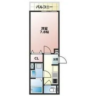 プランドール飾磨【2階】の間取り