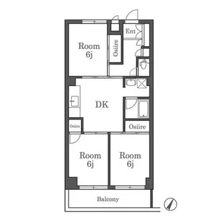 野田部ビル【204号室】の間取り