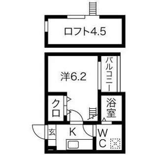 ソナトーレ小幡南【102号室】の間取り