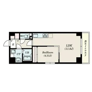 S-FORT鶴舞cube【8階】の間取り