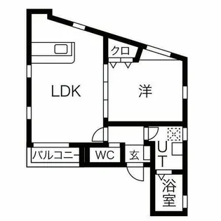 Blue Moon 名駅【2階】の間取り