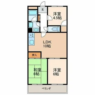 イトーピア新栄【4階】の間取り