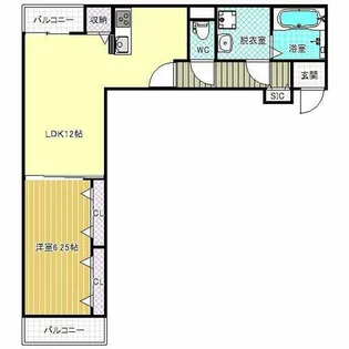 スペチアーレ クアットロ【102号室】の間取り