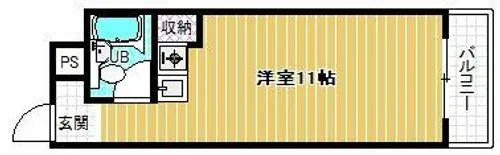 サンシャイン喜志【3階】の間取り