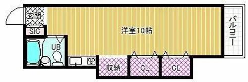 ハイツヴィラローズ【3階】の間取り