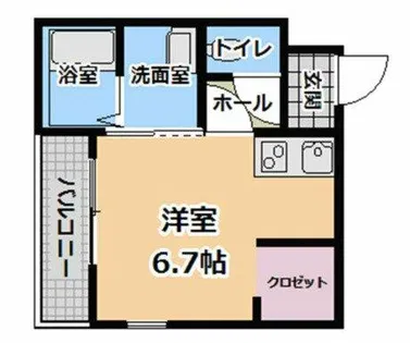 エターナルシー舞子台【202号室】の間取り