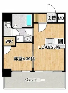 ブエナビスタ神戸イースト【401号室】の間取り