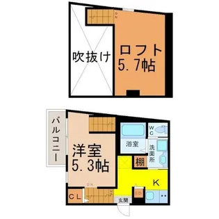 グルージャ黒門【1階】の間取り