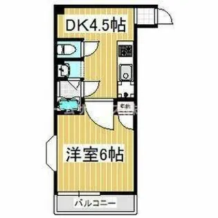 ヴェルヘル生駒Ⅰ【3階】の間取り
