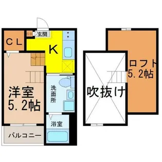 グランフルール【1階】の間取り