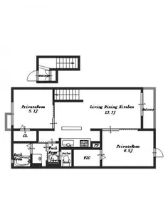 パレス田原本【4階】の間取り