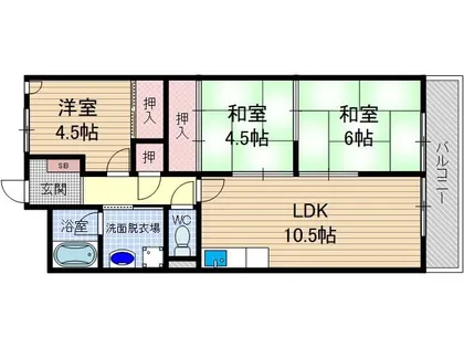 メゾントゥルース【20H号室】の間取り