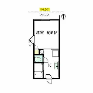 ニューフォレストタウンA棟【101号室】の間取り