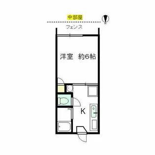 ニューフォレストタウンA棟【203号室】の間取り