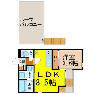 GRANDTIC KRSII【2階】の間取り