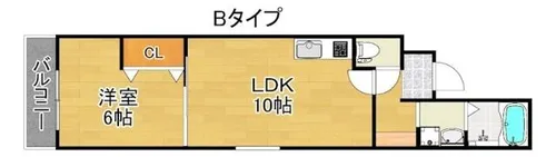 フジパレス沢ノ町V番館【3階】の間取り